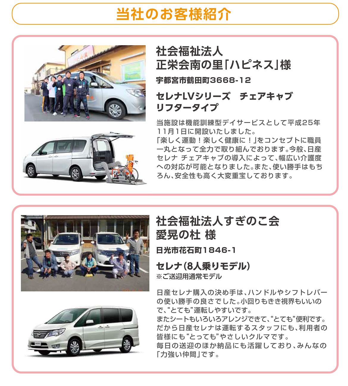 日産プリンス栃木販売株式会社 Lv福祉車両